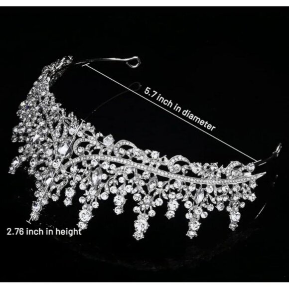 Royal Queen Headband Princess Headpieces for Birthday Prom Pageant Party main image 4